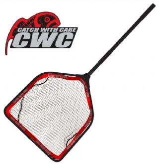 T_CWC TOURNAMENT NET PRO FOLDING RUBBERISED NET PREDATOR TACKLE*